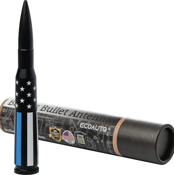 ⚡Hot Sales 49% OFF🔥50 Cal Badass Bullet Antenna for Ford Dodge GMC Chevy & Jeep 2007+ Stand Out Upgrade Your Truck Antenna Anti-Theft Design Military-Grade Quality Auxiliary Audio Inputs