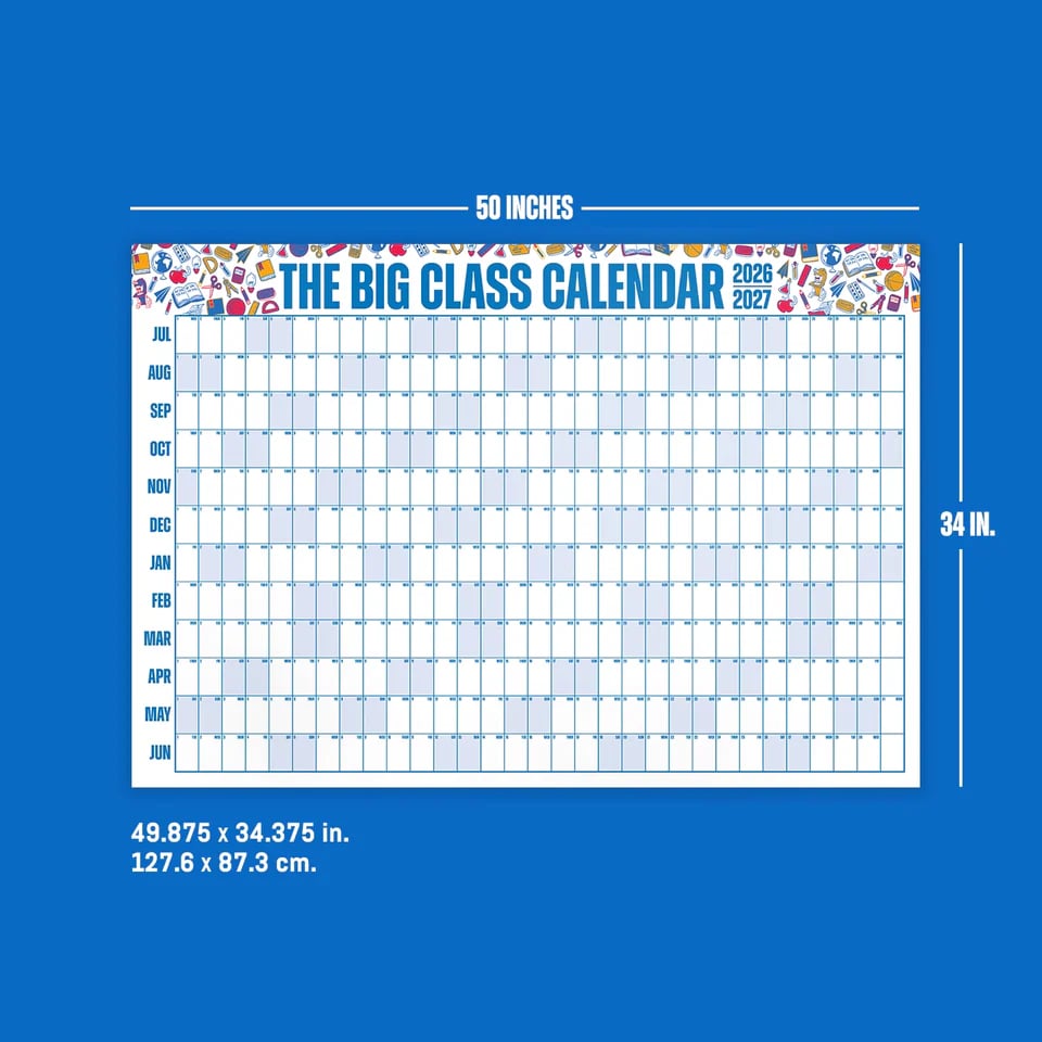đ„ Back-to-School Sale â 49% OFF Today! đ„đ
The Big Class Calendar - Academic Year 2026-2027