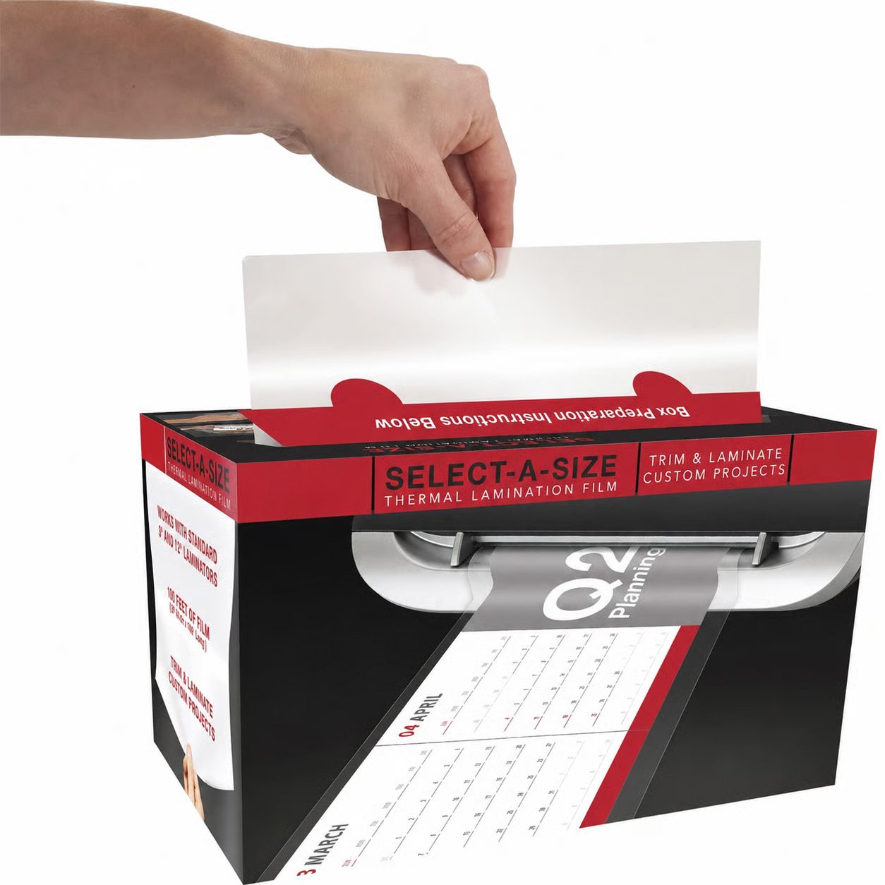š„LAST DAY 50% OFF -- Select-A-SizeTM Custom Thermal Lamination Roll with Built-in Trimmer (3 Mil, 30 FT)