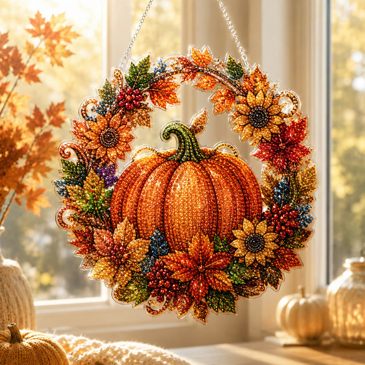 🔥Last Day 49% OFF - 🧙♀️🎃Halloween Witch Friendship Diamond Art Window Suncatcher(📦Buy 2 Free Shipping)