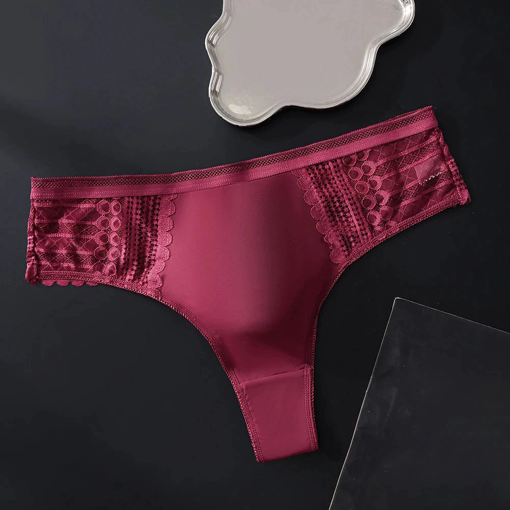 Men's Sexy Half-Transparent Lace Patchwork Elegant Underwear