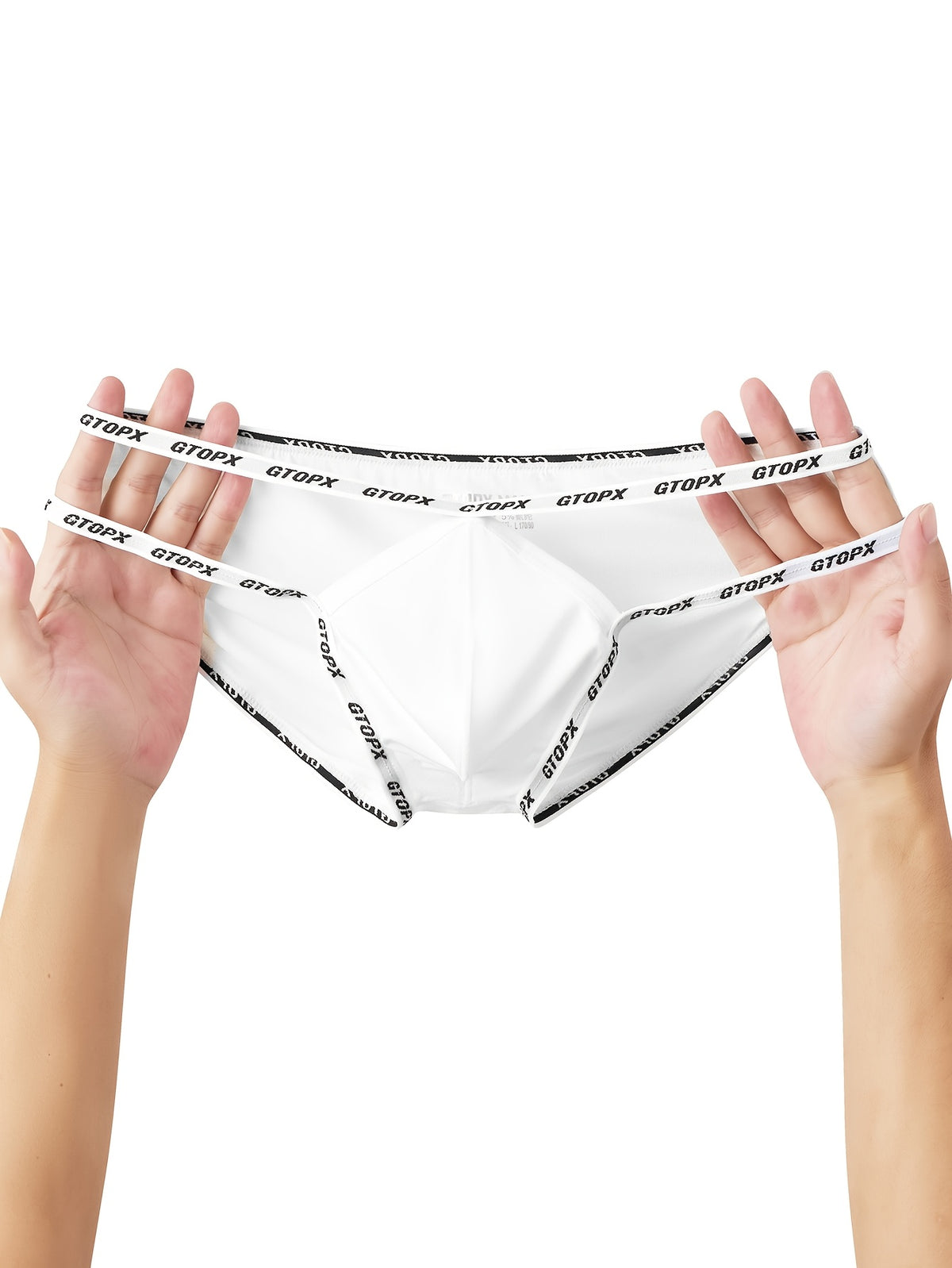 Men's sexy and comfortable hollowed-out low-rise briefs
