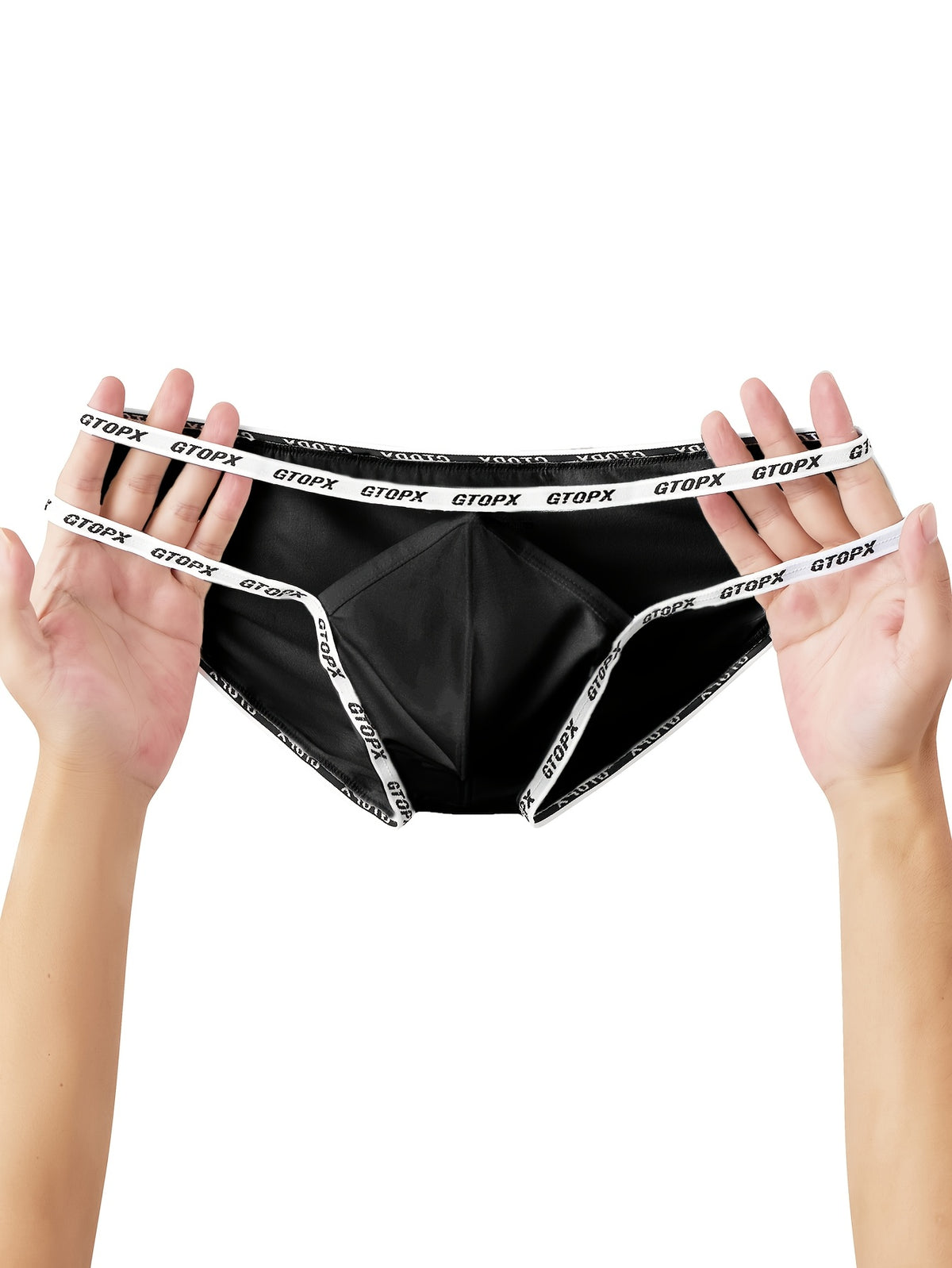 Men's sexy and comfortable hollowed-out low-rise briefs