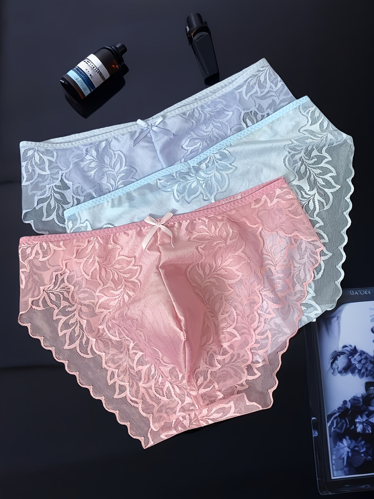 Confident and stylish men's lace underwear