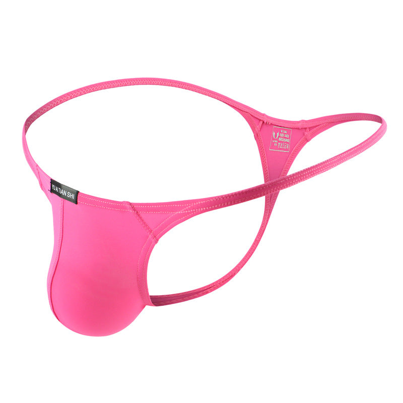 Mens T-Back Thongs Sexy Low Rise G-String Briefs Bulge Pouch Underwear