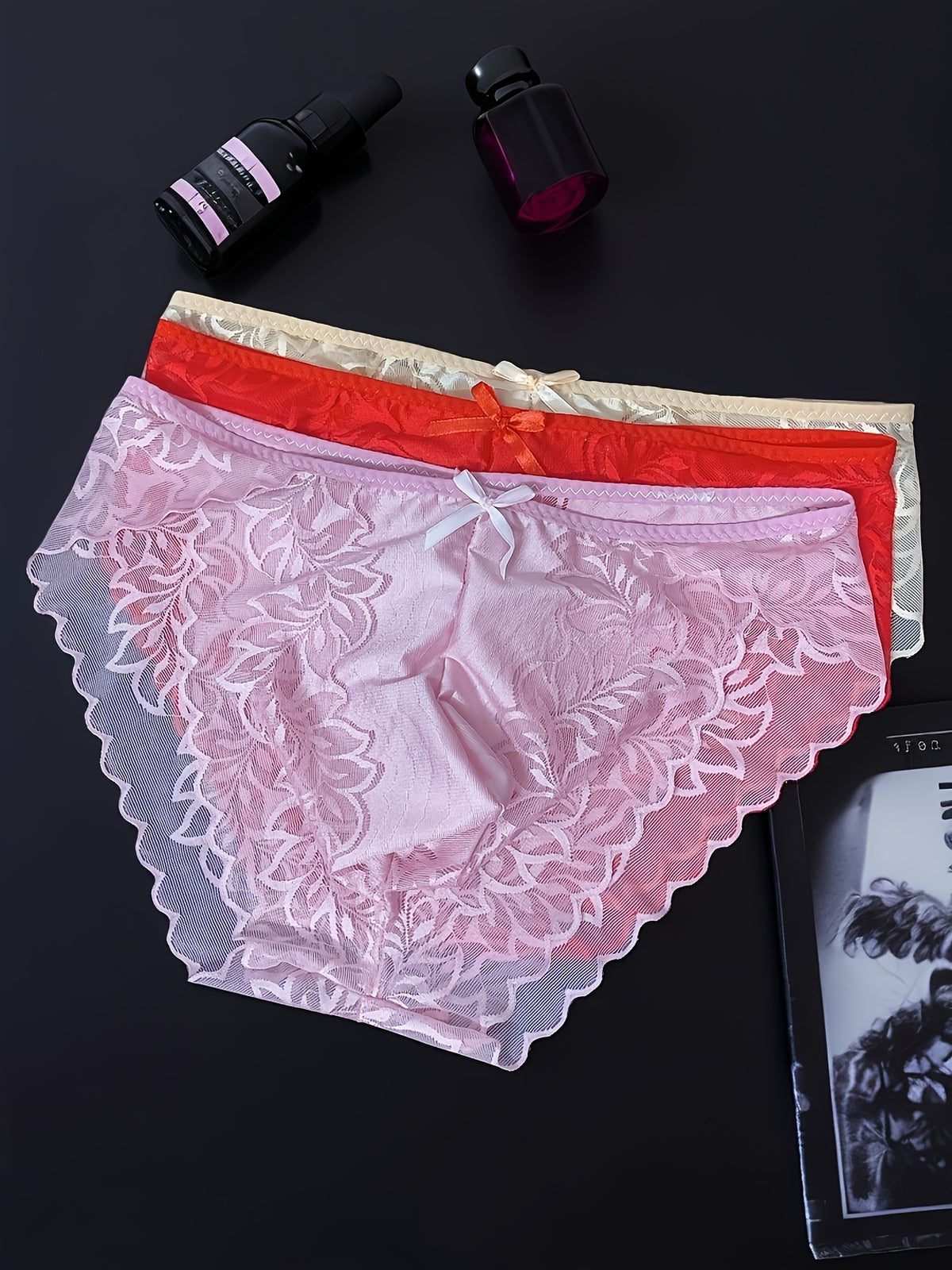 Confident and stylish men's lace underwear