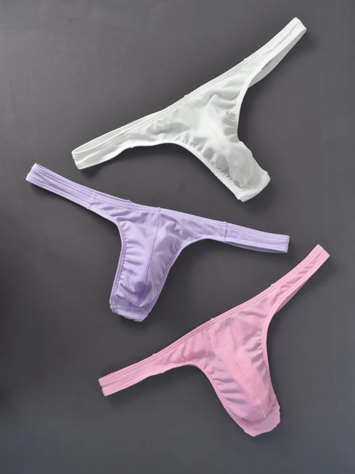 Extremely comfortable men's thongs, seamless pure cotton underwear