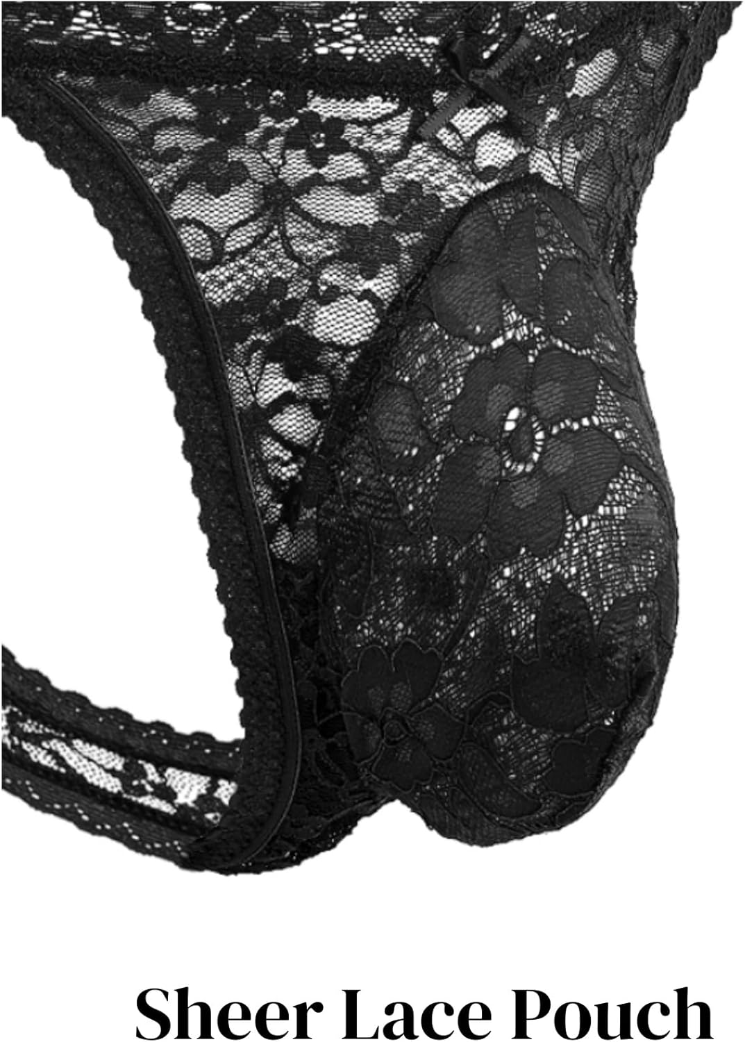 [Born for You] Men's Lace Ruffle Sexy Thong