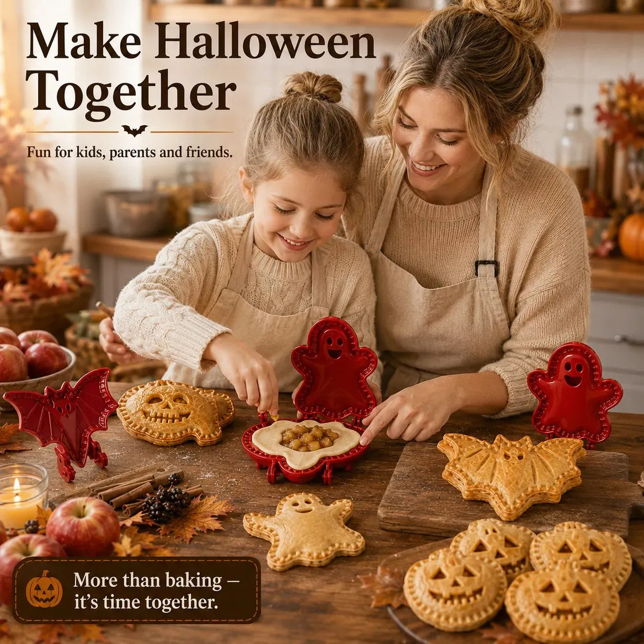 🎃🎄8 Festive Designs • Easy Hand-Press Molds • Perfect for Cookies, Mini Pies & Stuffed Pastries 🥧 Press, Fill & Bake Your Way Through the Holidays 😋