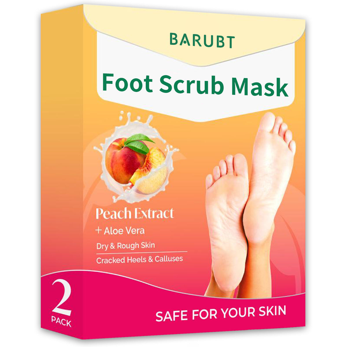 Foot exfoliating mask removes dead skin and calluses – revitalizes skin