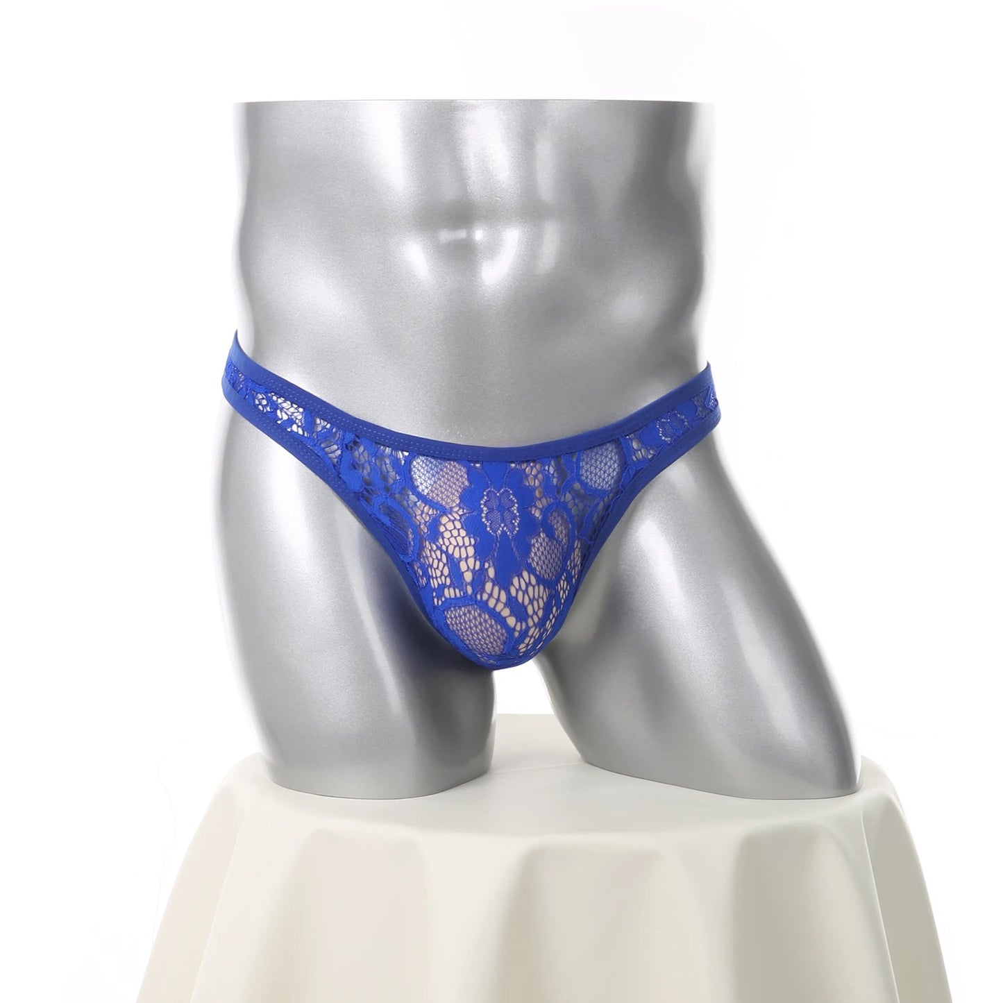 Men's sexy lace underwear, invisible, seamless, and breathable.