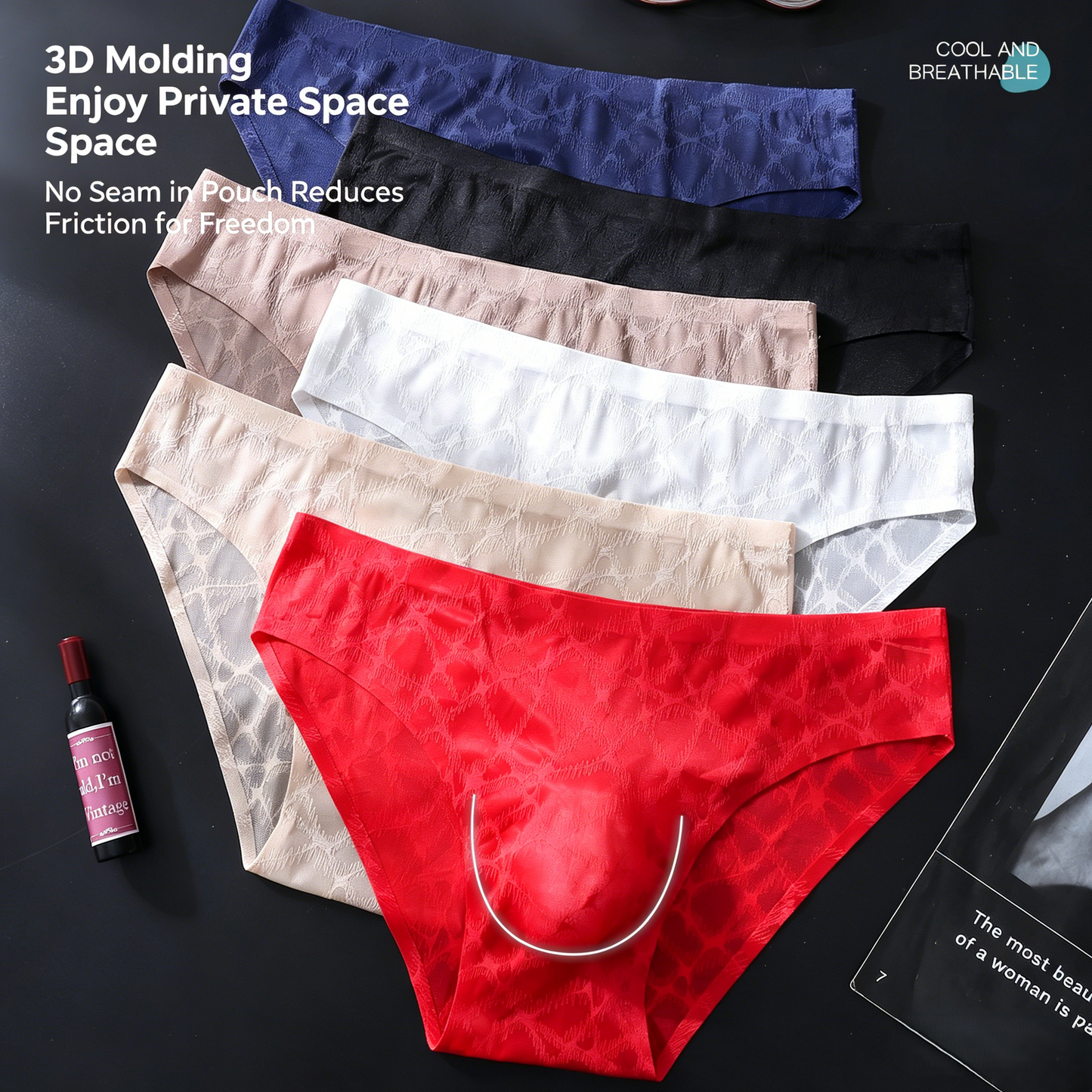 Light Luxury Silky Men's Ice Silk Underwear
