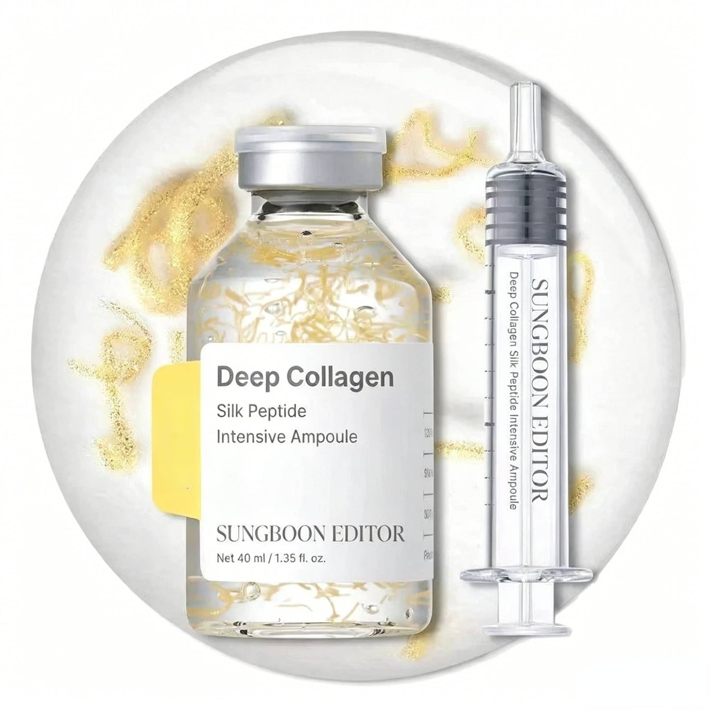 Deep Collagen Silk Peptide Intensive Ampoule Serum | Korean Anti-Aging Face Lifting Serum 40ml