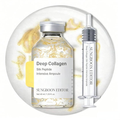 Deep Collagen Silk Peptide Intensive Ampoule Serum | Korean Anti-Aging Face Lifting Serum 40ml