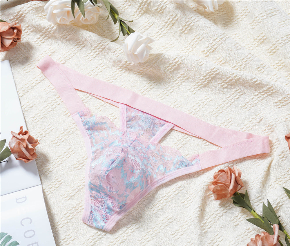 Men's Thong - Low-rise Sexy Lace Transparent Panties