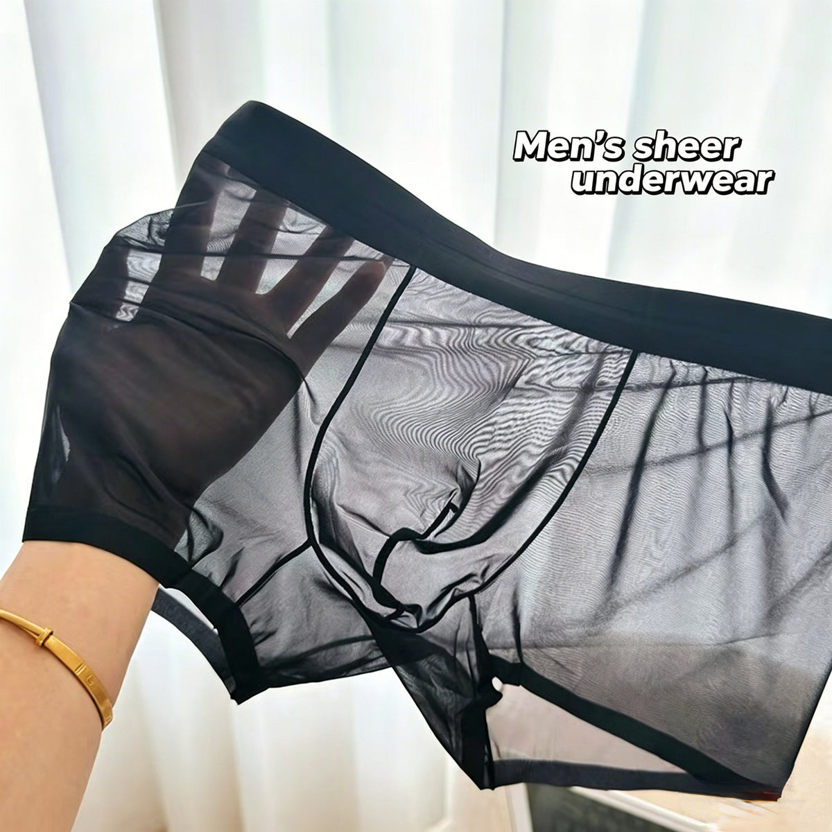 2026 High-End Men's Fashion New Sexy Transparent Underwear