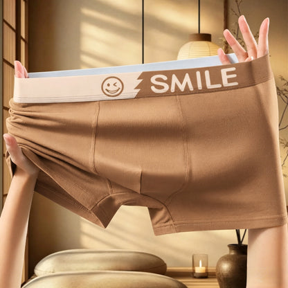 【Live-Your】Men's Boxer Briefs with Smile Print
