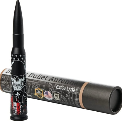 ⚡Hot Sales 49% OFF🔥50 Cal Badass Bullet Antenna for Ford Dodge GMC Chevy & Jeep 2007+ Stand Out Upgrade Your Truck Antenna Anti-Theft Design Military-Grade Quality Auxiliary Audio Inputs