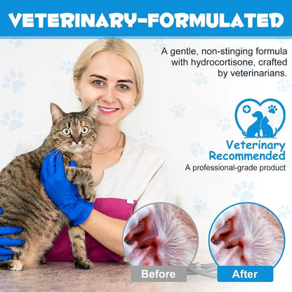 🔥LAST DAY 50% OFF - 🐶🐱Gentle Pet Ear Wash | Odor-Free Cleaning for Dogs & Cats🌿