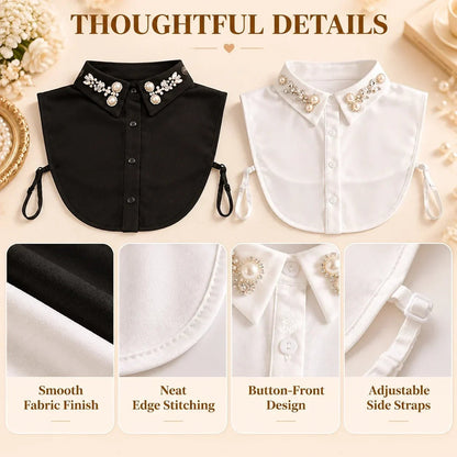 ✨Add Instant Elegance with This Jeweled Detachable Collar 💎