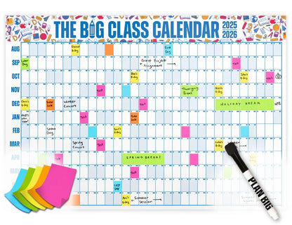 🔥 Back-to-School Sale — 49% OFF Today! 💥📅 The Big Class Calendar - Academic Year 2026-2027