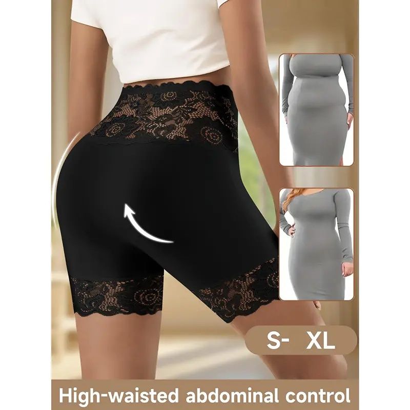 Women's High-Waisted Shapewear Shorts – Seamless Tummy-Control Underwear