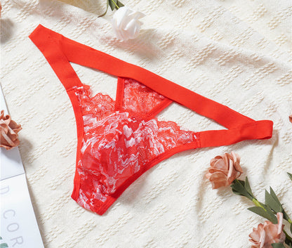 Men's Thong - Low-rise Sexy Lace Transparent Panties