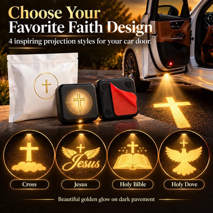 ✨ Faith-Inspired Car Door Welcome Projector Light– Let Your Faith Shine Wherever You Go