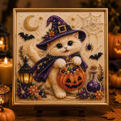 🔥 Last Day 49% OFF - DIY Halloween Cat Pearl Bead Painting Kit 🐈‍⬛🎃 Buy 2 Get Free Shipping📦