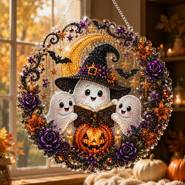 🔥Last Day 49% OFF - 🧙‍♀️🎃Halloween Witch Friendship Diamond Art Window Suncatcher(📦Buy 2 Free Shipping)