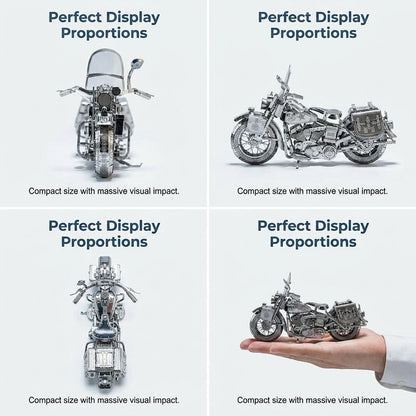 🔥Last Day 49% OFF - 🏍️🧩 Silver Motorcycle 3D Metal Assembly Puzzle