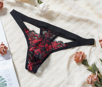 Men's Thong - Low-rise Sexy Lace Transparent Panties