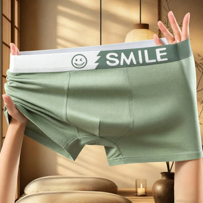 【Live-Your】Men's Boxer Briefs with Smile Print