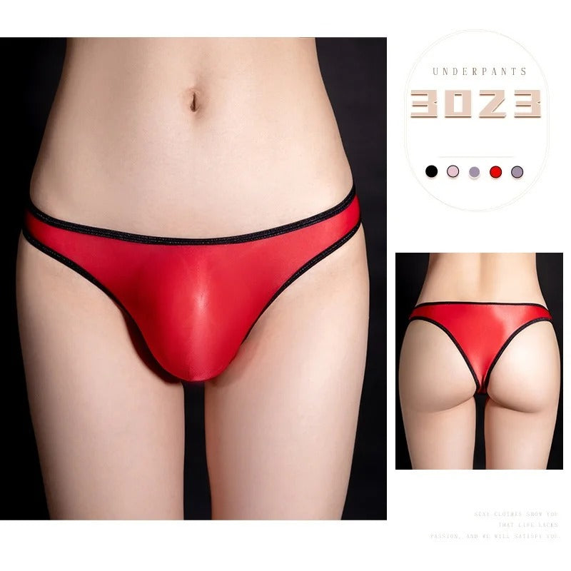 Men's Low Waist Sexy Ultra-Thin Translucent Breathable Elastic Briefs
