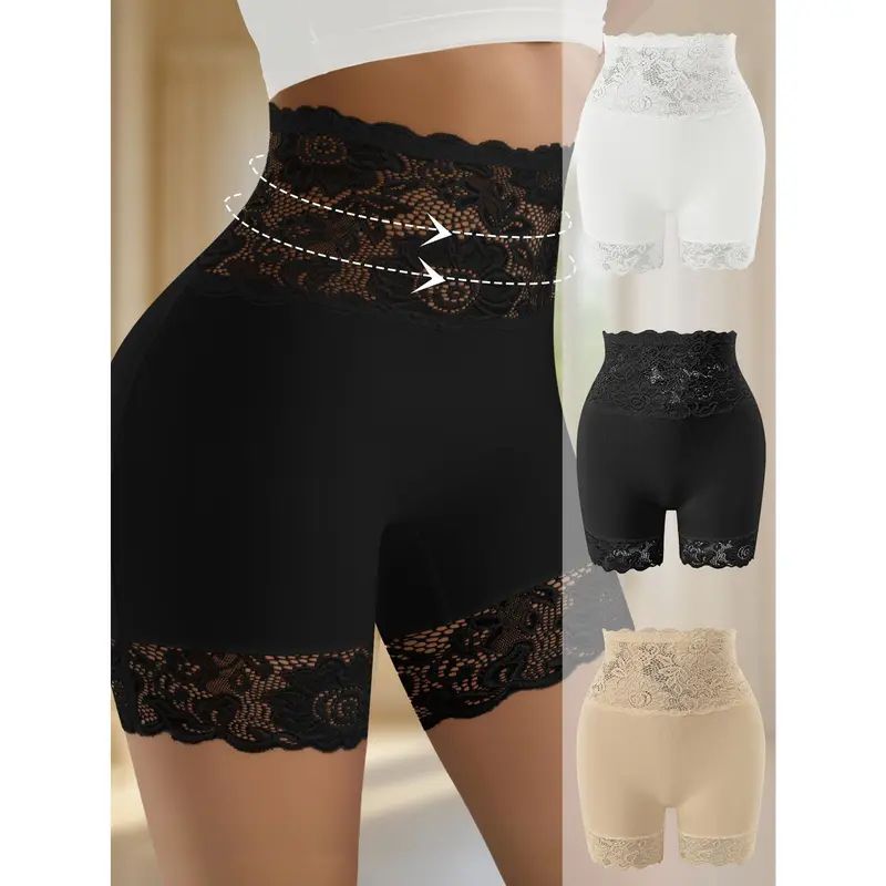 Women's High-Waisted Shapewear Shorts – Seamless Tummy-Control Underwear