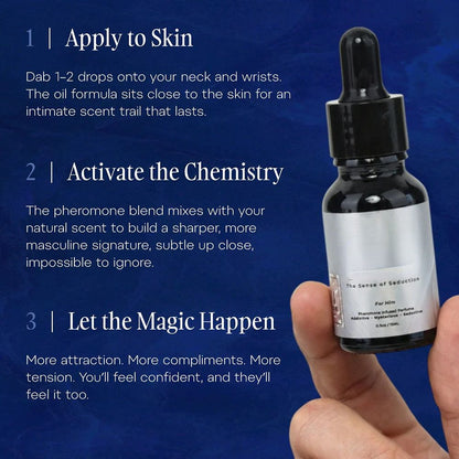 The irresistible scent that amplifies you, and draws her in