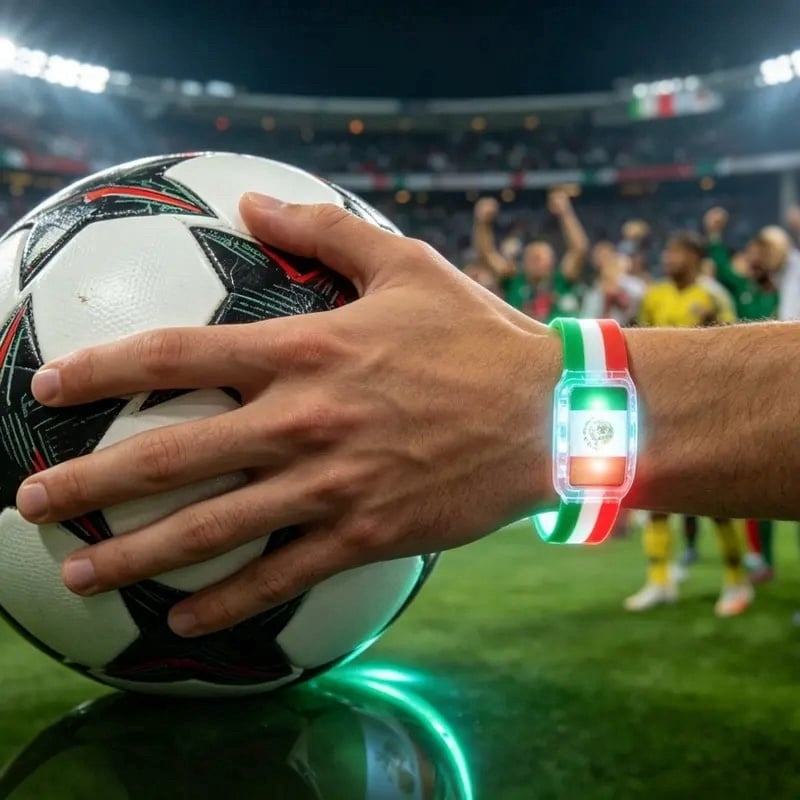 ⚽✨2PCS LED Light Up National Flag Wristbands - USA