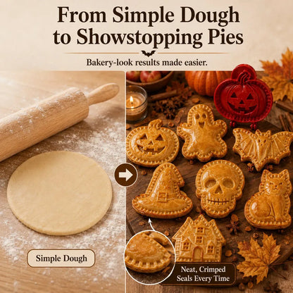🎃🎄8 Festive Designs • Easy Hand-Press Molds • Perfect for Cookies, Mini Pies & Stuffed Pastries 🥧 Press, Fill & Bake Your Way Through the Holidays 😋