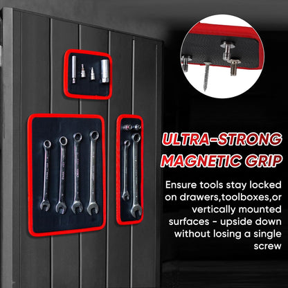 🔥LAST DAY 49% OFF -🛠️‌3PC Flexible Magnetic Tool Mat & Tray Holder