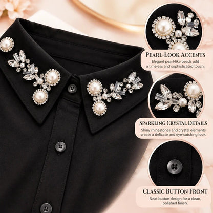 ✨Add Instant Elegance with This Jeweled Detachable Collar 💎