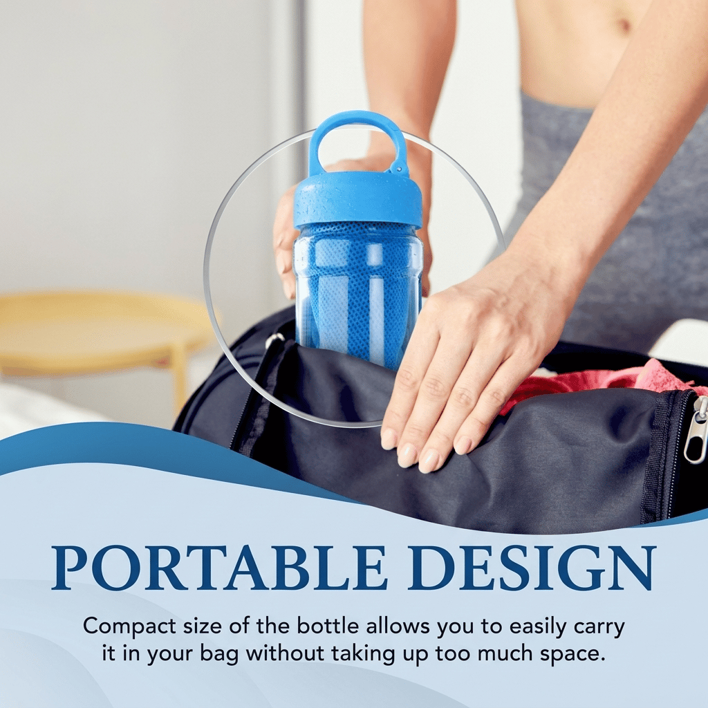 🎉LAST DAY - BUY 1 GET 1 FREE🌞Cooling Bottle - Cold Sweat Towel You Can Use Anywhere, Anytime! Reusable Soft Absorbent Cooling Portable