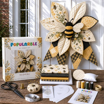 🎁Last Day 50% OFF- Large Patchwork Bow Sewing Kit (Beginner-Friendly)