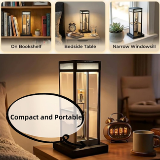 Retro-Style Telephone Booth Decorative Lamp