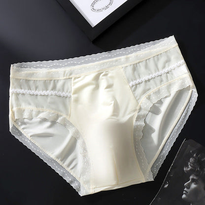 Men's Seamless Ice Silk Boxer Briefs
