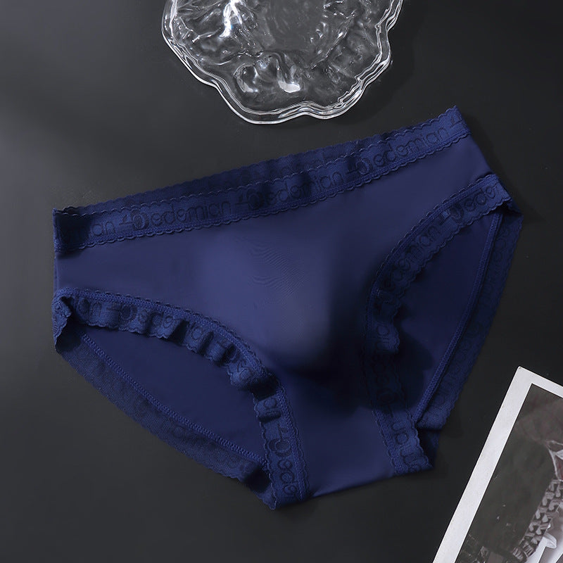 Men's Seamless Ice Silk Boxer Briefs