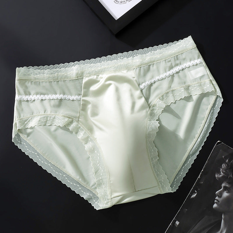 Men's Seamless Ice Silk Boxer Briefs