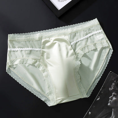 Men's Seamless Ice Silk Boxer Briefs