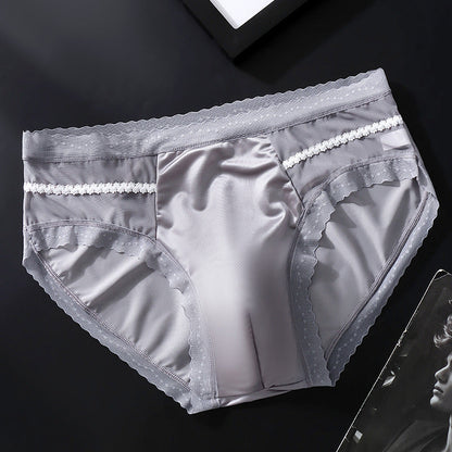 Men's Seamless Ice Silk Boxer Briefs