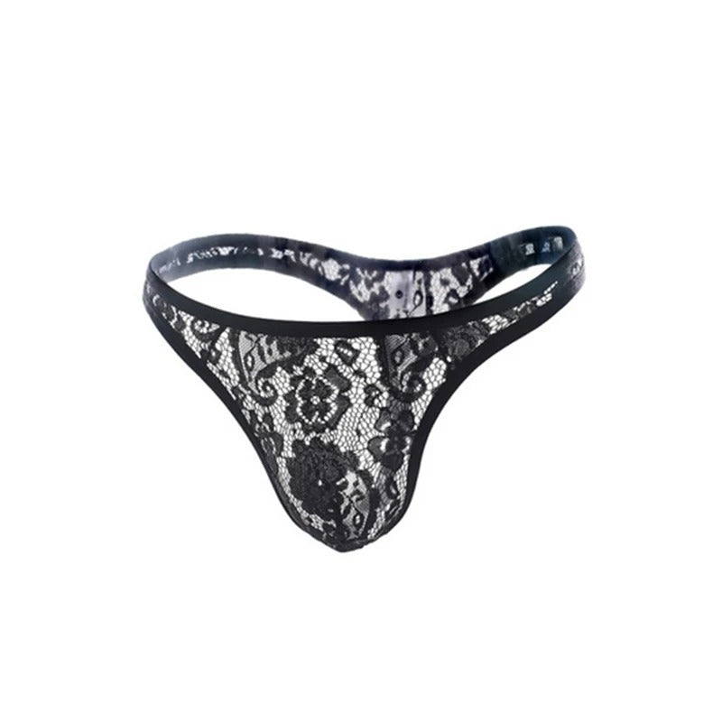 Men's sexy lace underwear, invisible, seamless, and breathable.
