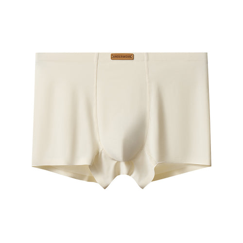 Men's Ice Silk Invisible Boxer Briefs - Breathable and Antibacterial, Suitable for All Seasons